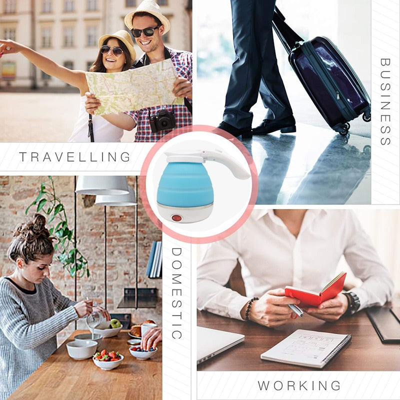Collapsible Travel Electric Kettle 0.75L by HitMyNeed