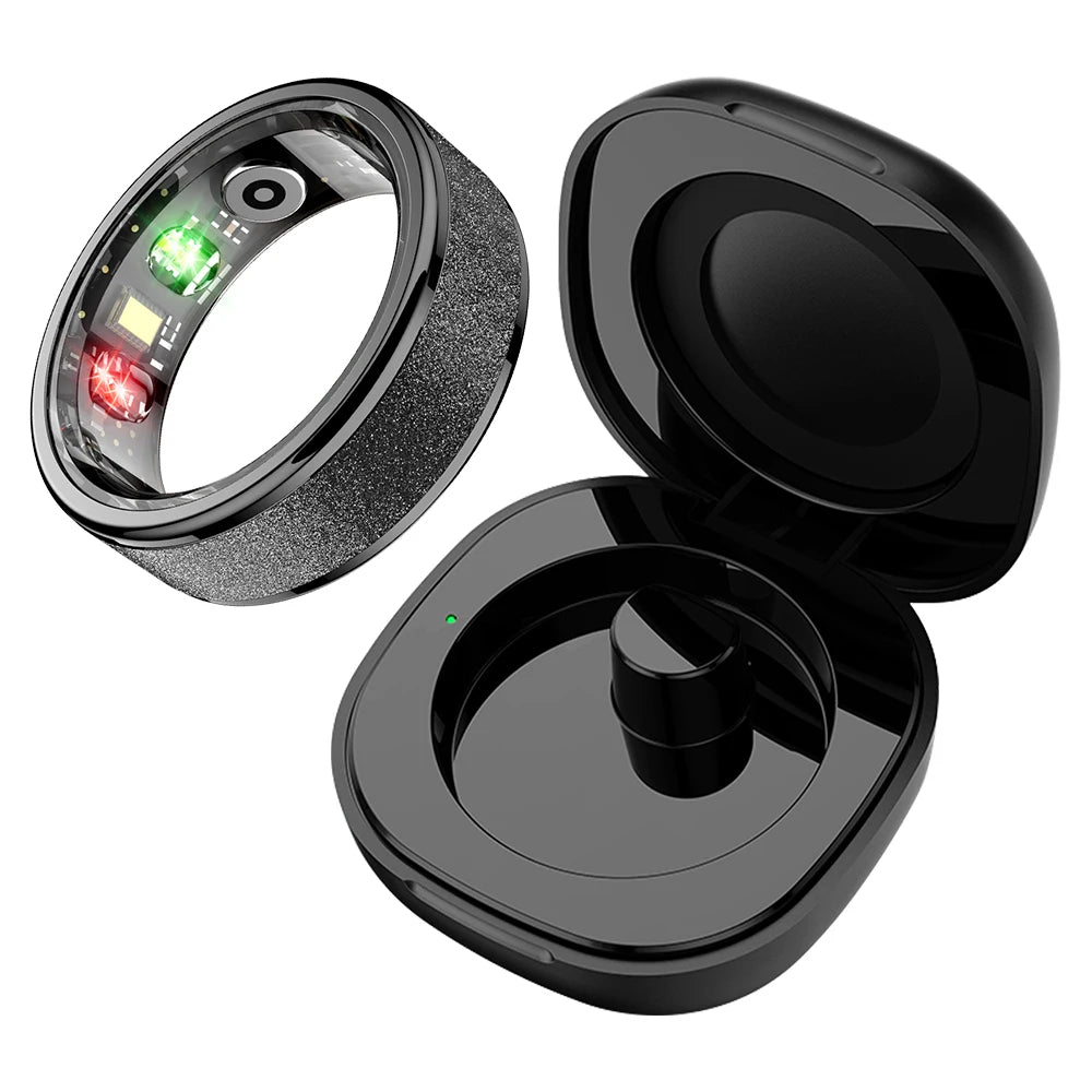 COLMI R10 Smart Ring with Charging Case, 5ATM, Sleep & Fitness black 13.0 by HitMyNeed