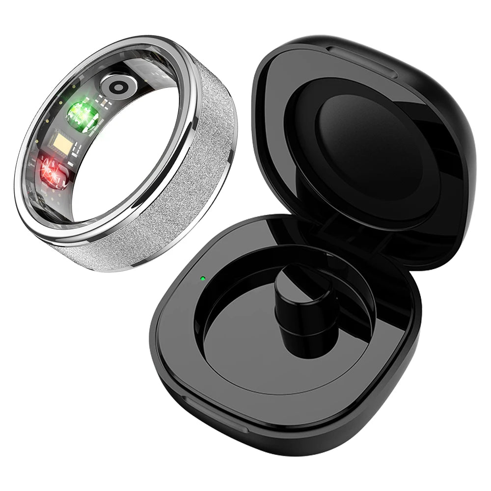 COLMI R10 Smart Ring with Charging Case, 5ATM, Sleep & Fitness silver 13.0 by HitMyNeed
