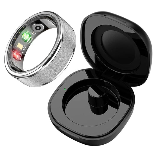 COLMI R10 Smart Ring with Charging Case, 5ATM, Sleep & Fitness silver 13.0 by HitMyNeed