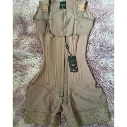 Colombian BBL Post-Surgery Body Shaper Bodysuit beige xl by HitMyNeed