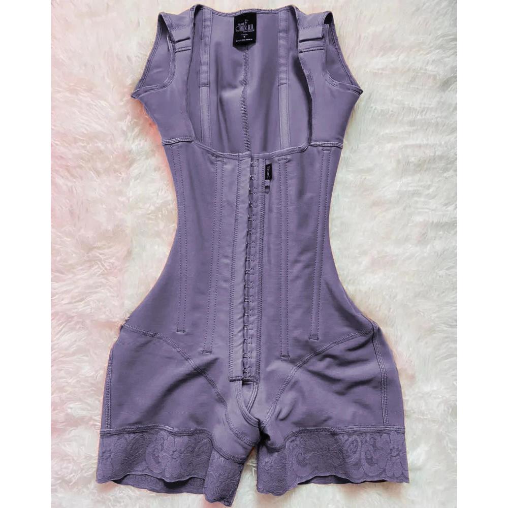 Colombian BBL Post-Surgery Body Shaper Bodysuit lavender l by HitMyNeed