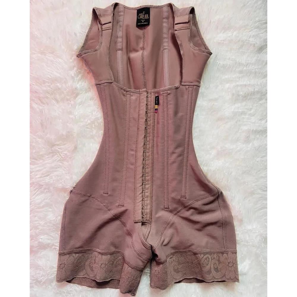 Colombian BBL Post-Surgery Body Shaper Bodysuit rosy-brown s by HitMyNeed