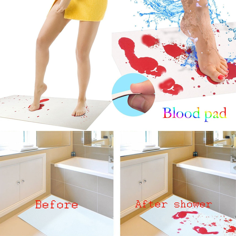 Color-Changing Bloody Bathroom Rug Mat by HitMyNeed