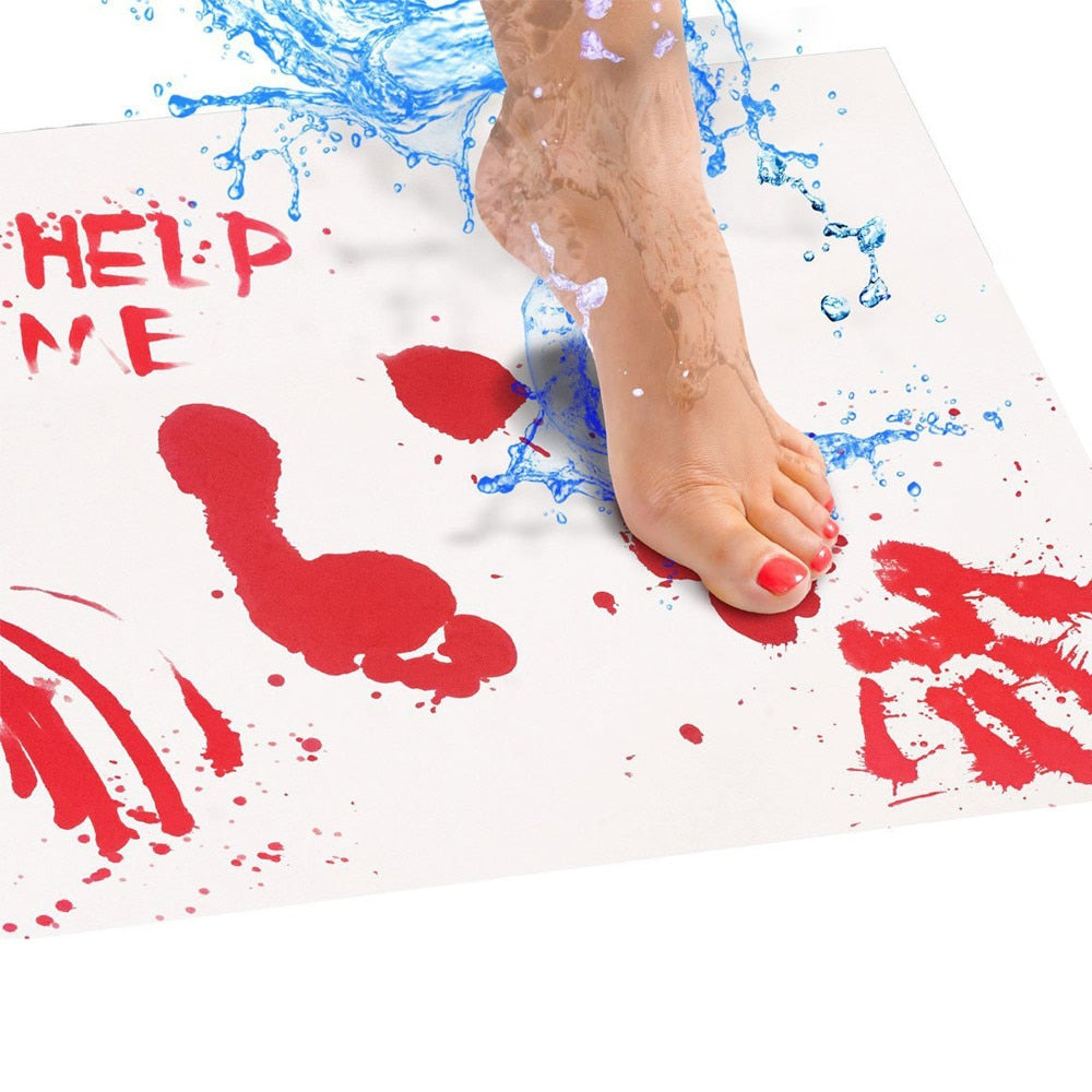 Color-Changing Bloody Bathroom Rug Mat by HitMyNeed