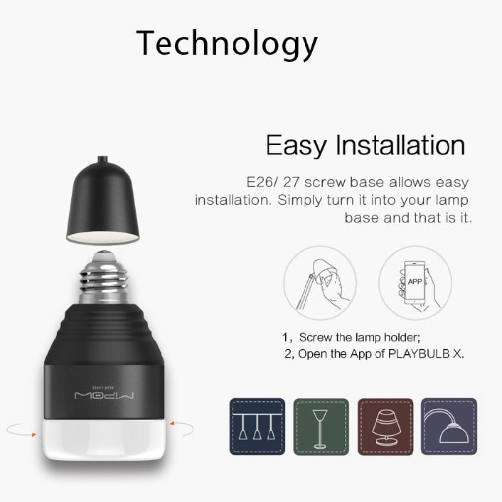Color Changing Dimmable LED Smart Bulb, 5W RGB by HitMyNeed