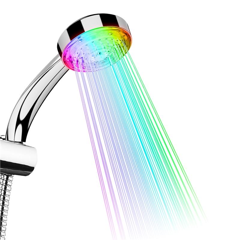 Color Changing LED Shower Head with No-Battery Power by HitMyNeed