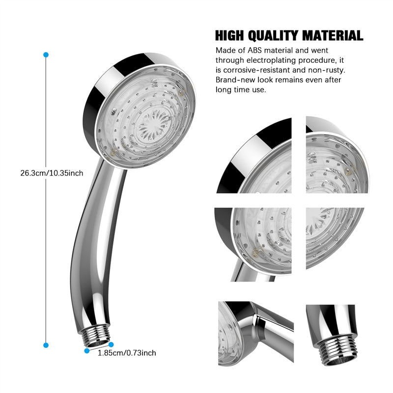 Color Changing LED Shower Head with No-Battery Power by HitMyNeed