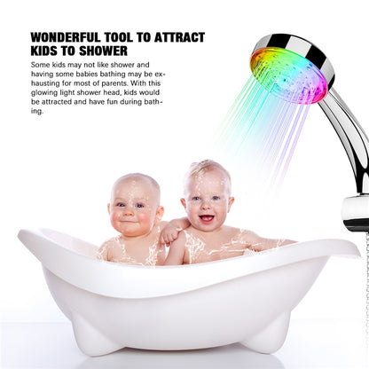 Color Changing LED Shower Head with No-Battery Power by HitMyNeed