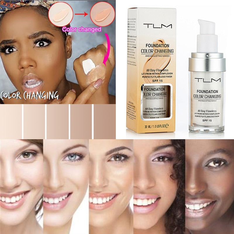 Color Changing Liquid Foundation with SPF 15 by HitMyNeed