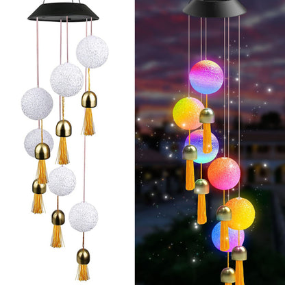 Color Changing Solar Hummingbird Wind Chime Light crystal-ball-bell by HitMyNeed