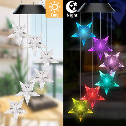 Color Changing Solar Hummingbird Wind Chime Light star by HitMyNeed