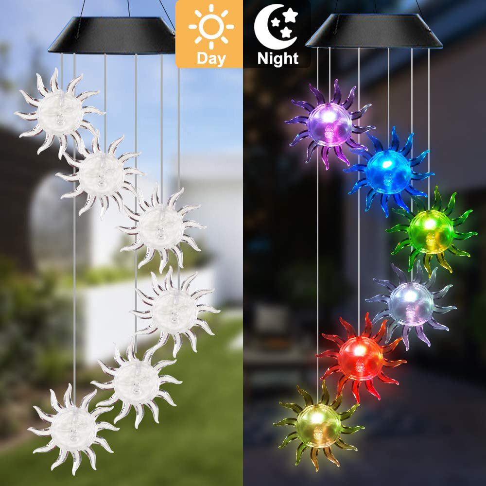 Color Changing Solar Hummingbird Wind Chime Light sun by HitMyNeed