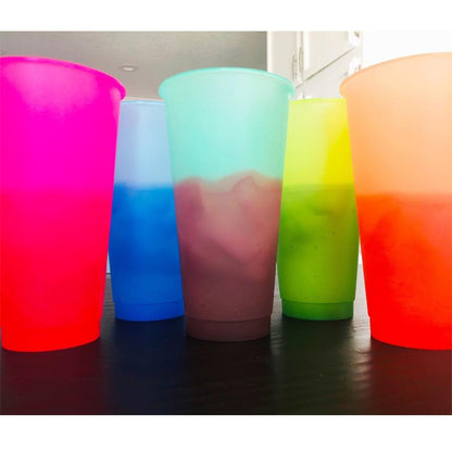 Color Changing Tumblers with Lids & Straws (Set of 5) by HitMyNeed