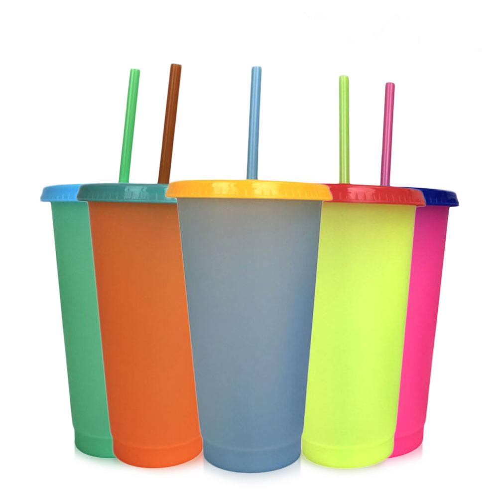 Color Changing Tumblers with Lids & Straws (Set of 5) by HitMyNeed