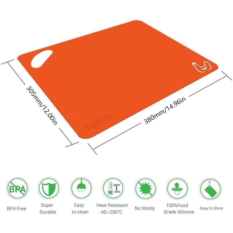 Color-Coded Plastic Chopping Board Set (6 Piece) by HitMyNeed