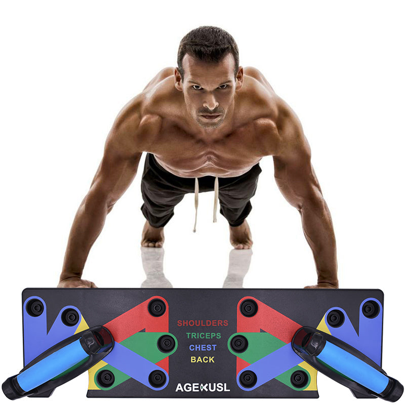 Color-Coded Push Up Bars Workout Board by HitMyNeed