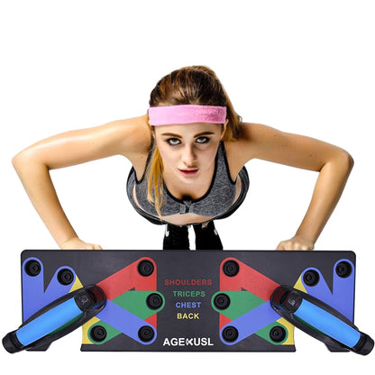 Color-Coded Push Up Bars Workout Board by HitMyNeed