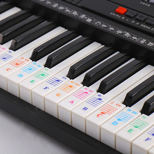 Color Piano Note Stickers for Keyboard Learning by HitMyNeed