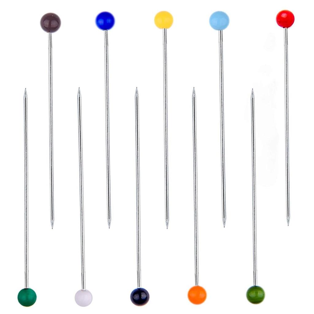 Colored Head Sewing Pins, 38mm Steel, 1000-Pack by HitMyNeed