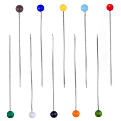 Colored Head Sewing Pins, 38mm Steel, 1000-Pack by HitMyNeed