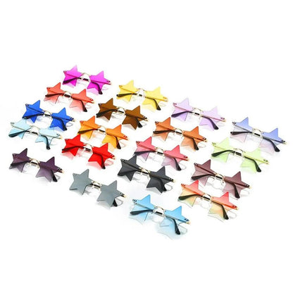 Colored Lens Star Shaped Eyeglasses with UV Protection by HitMyNeed