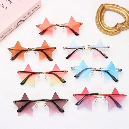Colored Lens Star Shaped Eyeglasses with UV Protection by HitMyNeed