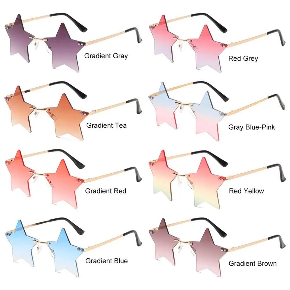 Colored Lens Star Shaped Eyeglasses with UV Protection by HitMyNeed