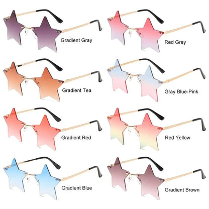 Colored Lens Star Shaped Eyeglasses with UV Protection by HitMyNeed