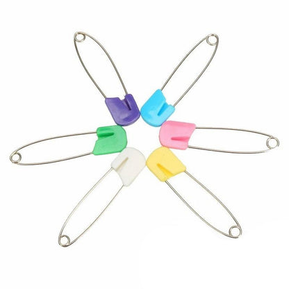 Colorful Baby Cloth Diaper Pins Set (15 Pack) by HitMyNeed