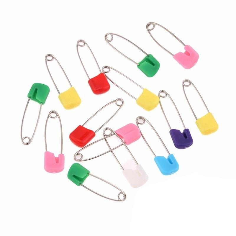 Colorful Baby Cloth Diaper Pins Set (15 Pack) by HitMyNeed