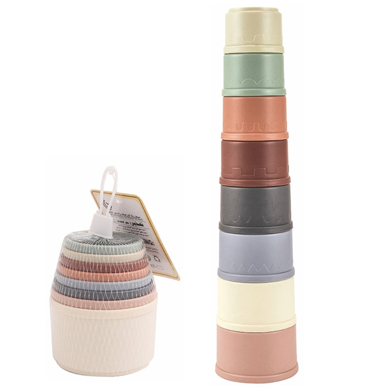 Colorful Baby Stacking Cups Toy Set (8 Pieces) by HitMyNeed