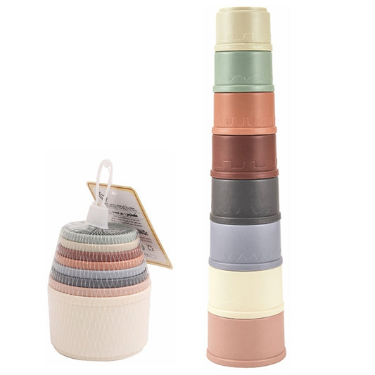 Colorful Baby Stacking Cups Toy Set (8 Pieces) by HitMyNeed