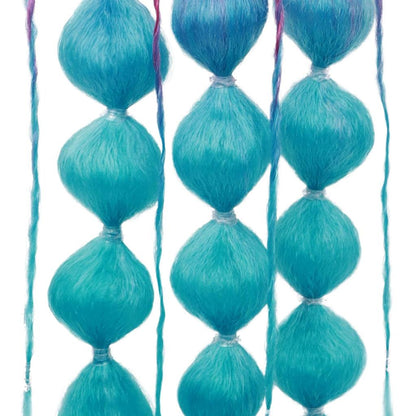 Colorful Bubble Braid Long Synthetic Ponytail by HitMyNeed