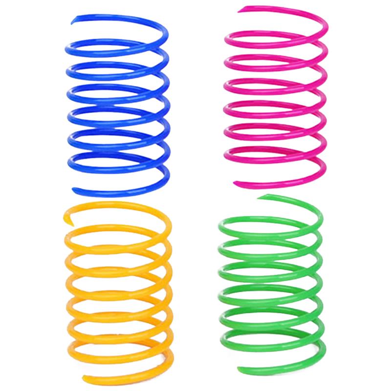 Colorful Cat Spring Toy Set, 4pcs by HitMyNeed