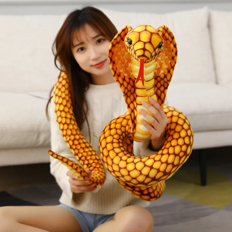 Colorful Cobra Snake Plush Toy - 80/170/240cm by HitMyNeed