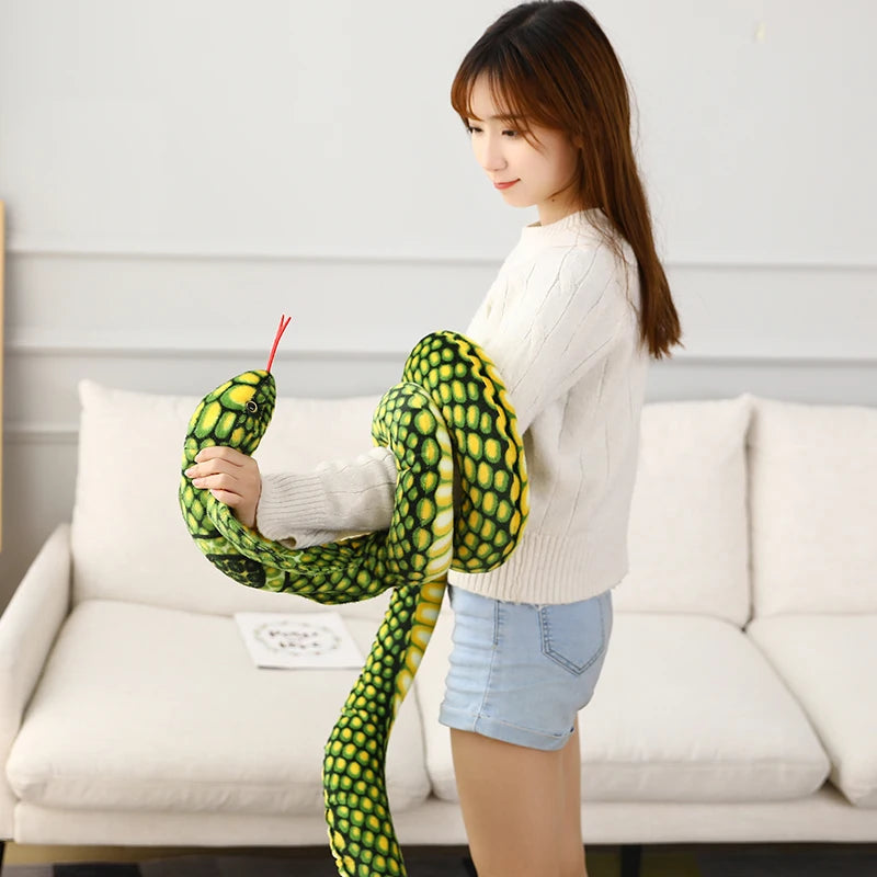 Colorful Cobra Snake Plush Toy - 80/170/240cm by HitMyNeed