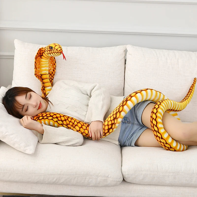 Colorful Cobra Snake Plush Toy - 80/170/240cm by HitMyNeed
