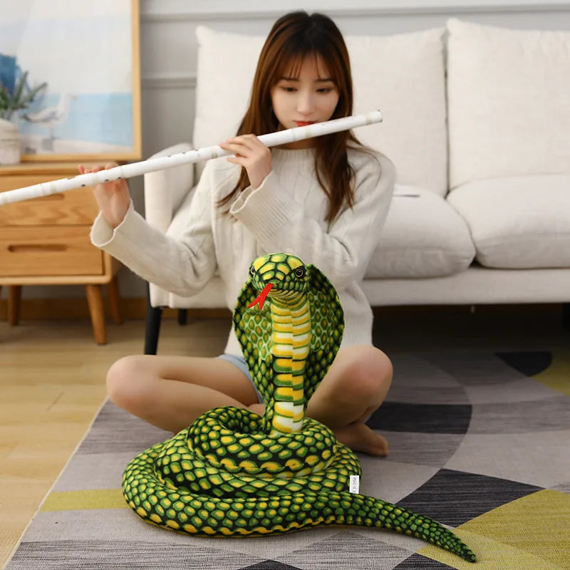 Colorful Cobra Snake Plush Toy - 80/170/240cm by HitMyNeed