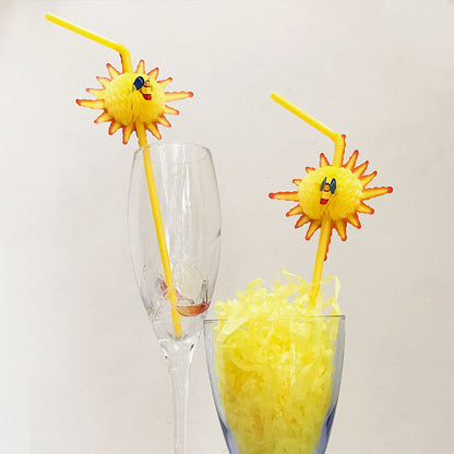 Colorful Cocktail Fruit Straws 50 Pack by HitMyNeed