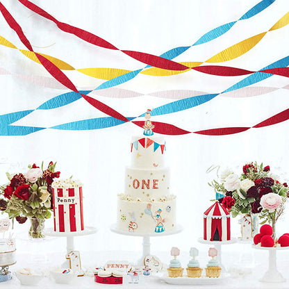 Colorful Crepe Paper Streamers Set (12 Rolls) by HitMyNeed