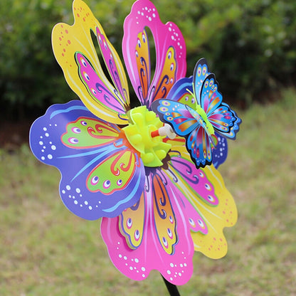 Colorful Flower Windmill Garden Decoration by HitMyNeed