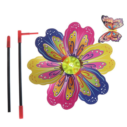 Colorful Flower Windmill Garden Decoration by HitMyNeed