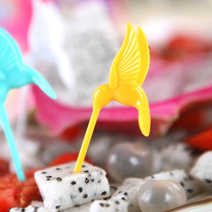 Colorful Fruit Picker Fork Set with Holder Stand by HitMyNeed