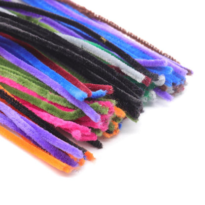 Colorful Fuzzy Bendy Wires for Crafts (100 Pack) by HitMyNeed
