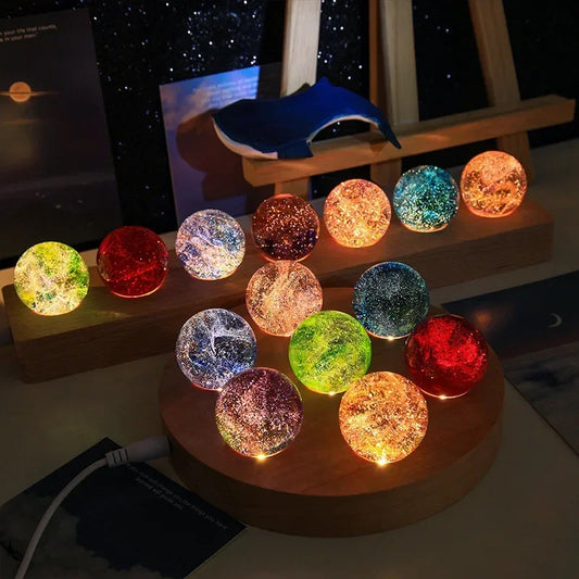 Colorful Glass Planet Star Ball Home Decoration by HitMyNeed