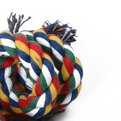 Colorful Hanging Rope Toy with Bell for Parrots by HitMyNeed