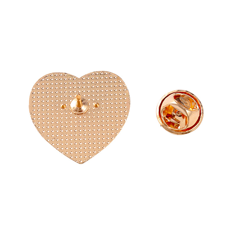 Colorful Heart Enamel Pin for Bags, Jackets & Hats by HitMyNeed