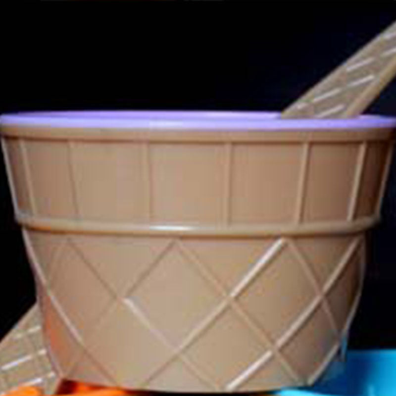 Colorful Ice Cream Bowl & Spoon Set (10 Pieces) by HitMyNeed