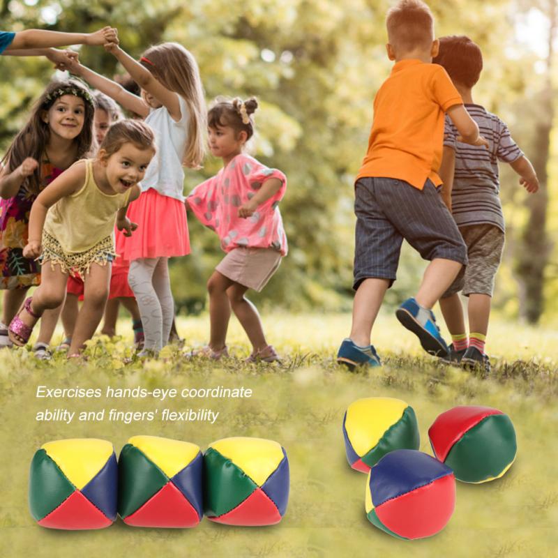 Colorful Juggling Balls Set of 3 for Beginners by HitMyNeed